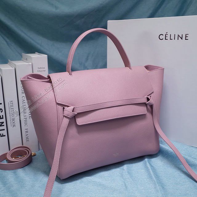 Celine女包 賽琳掌紋牛皮大號手提包 Celine belt bag鯰魚包 189103  slyd2045